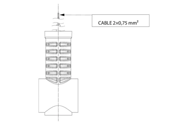 Towar Lampa obrysowa LED, 0.7/1.4W 12/24V biała/pomarańczowa/czerwona 3 LED Towar