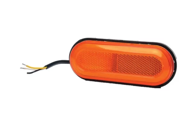 Towar Lampa obrysowa LED, z kierunkowskazem, prostokątna, 12-24V, 124x49x20 mm, Towar