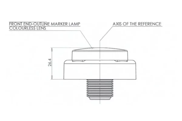 Towar Lampa tylna zespolona LED, okrągła, O 140 mm 12/24V 5-pinowa Towar