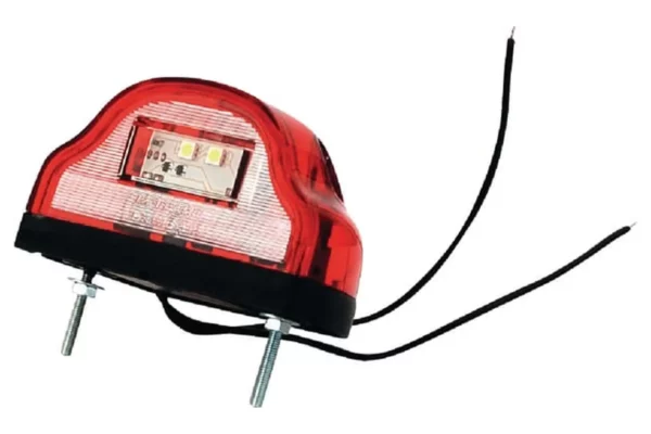 Towar Lampa oświetlenia tablicy rejestracyjnej LED, czerwona 12/24V Towar