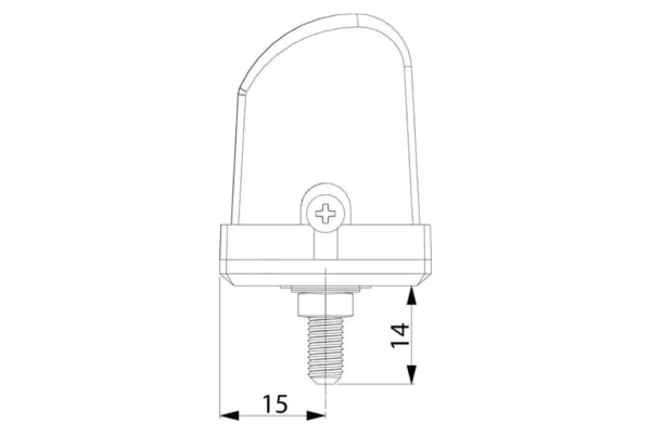 gopart Lampa oświetlenia tablicy rejestracyjnej 5W, prostokątna, 12/24V, 85 x 30 x 38.8 mm, gopart