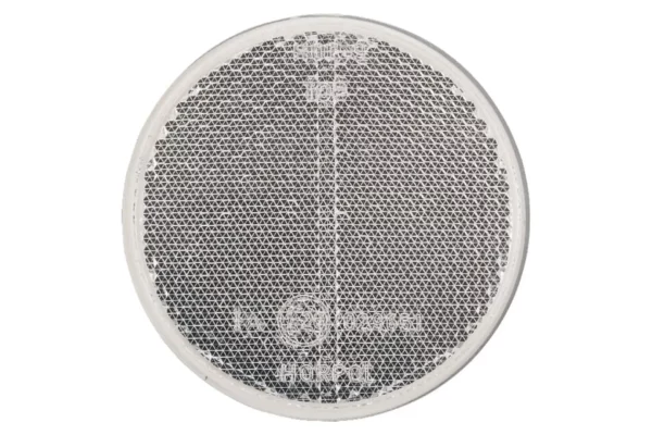 gopart Odblask okrągły przyklejany biały, 75 mm