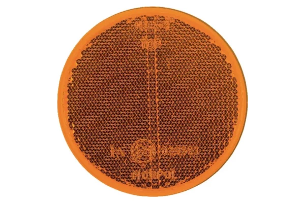 gopart Odblask okrągły przyklejany pomarańczowy, 75 mm
