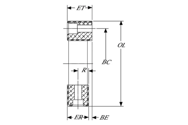 RaJa-Lovejoy Element gumowy sprzęgła LF8 60SH