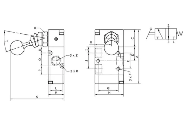 Towar Zaw. ręczny dźwig. 3/2-dr.1/4"