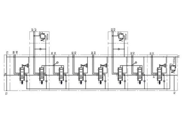 gopart Rozdzielacz hydrauliczny sekcyjny Mikrus - 8 sekcji