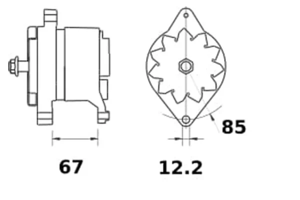 Mahle Alternator 14V 65A