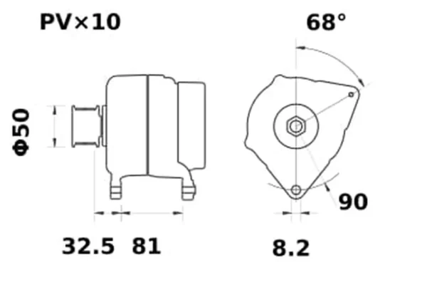 Mahle Alternator 14V 200A