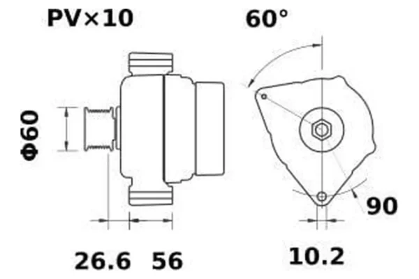 Mahle Alternator 14V 150A