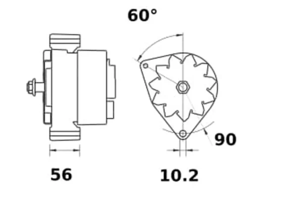 Mahle Alternator 14V 95A