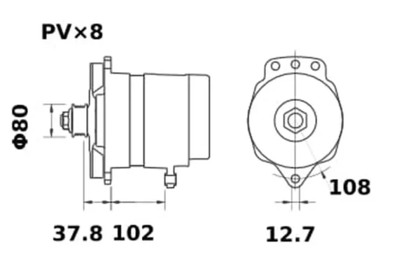 Mahle Alternator 48V 180A