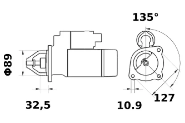 Mahle Rozrusznik 12V 3.2kW