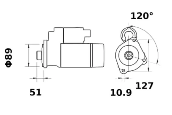 Mahle Rozrusznik 24V 5.5kW