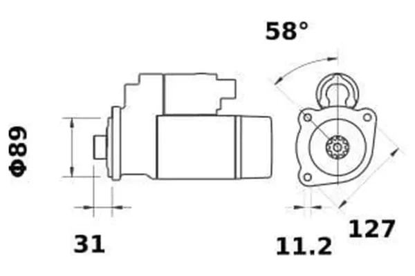 Mahle Rozrusznik 24V 5.5kW