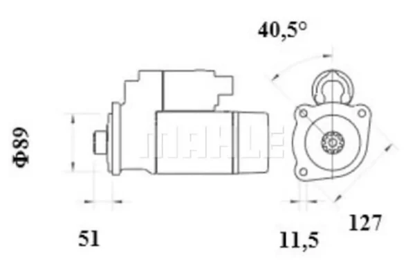 Mahle Rozrusznik 12V 4.0kW