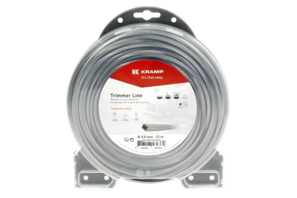 Towar Żyłka tnąca O 4 mm 23 m kwadratowa Titanium Power szara Towar