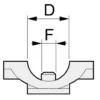 TeeJet Uchwyt dyszy prosty do rury 3/4"
