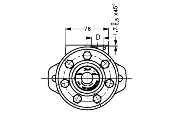 Danfoss Silnik orbitalny OMR200, oś o25