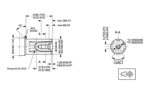 Danfoss Silnik orbitalny wał O1" Z6 A2