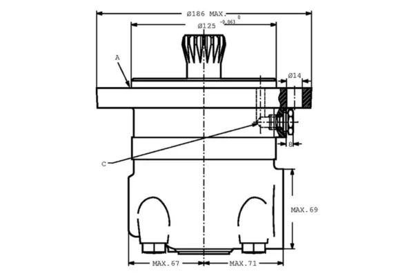 Danfoss Silnik orbitalny, wersja krótka