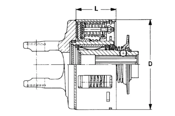 Walterscheid Sprzęgło cierne, Walterscheid, FK96R, 1 3/8 Z6, seria W2400