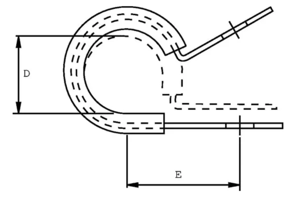 Towar Opaska rury z wkładką gumową 70-25 mm