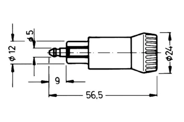 Wtyczka 2-biegunowa 12V 8A