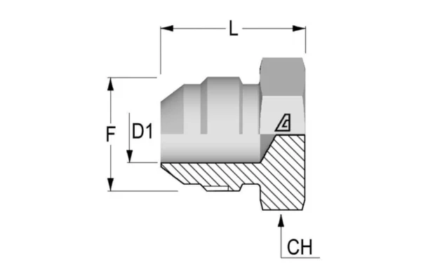 Alfagomma Korek 1-7/8 JIC