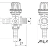 Arag Kontrola ciśn. M/F 1/2"x13m