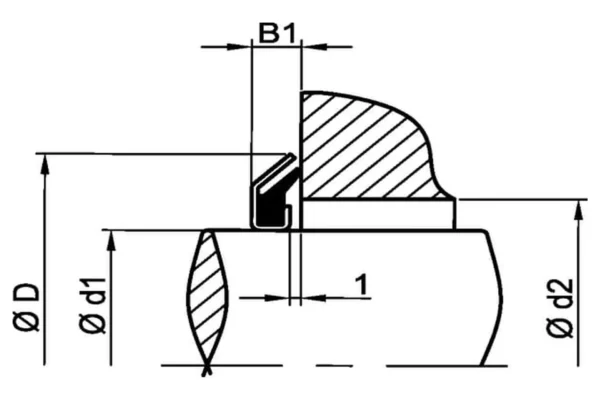 Towar Uszczelnienie Alphaseal RC, 85 x 105 x 5,5 mm