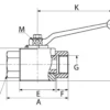 gopart Zawór kulowy 2/2, 3/4" BSP