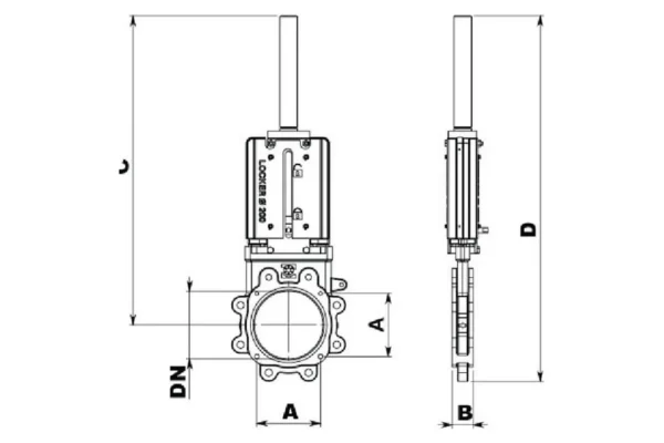 Battioni Pagani Zawór suwakowy 12" hydr. BP LOCKER BiDi