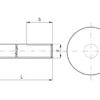 Monroc Wheel bolt M22x1 5 90