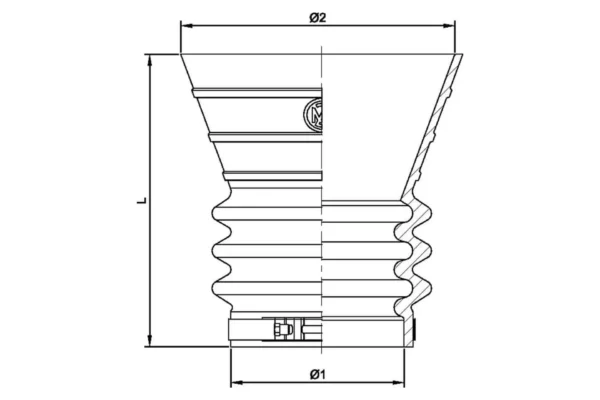 MZ Lejek gumowy 275mm