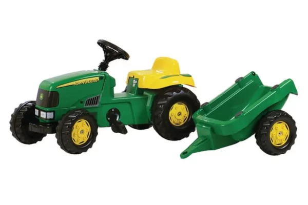 Traktor z napędem na pedały z przyczepą John Deere wiek od 2.5 lat RollyKid Rolly Toys