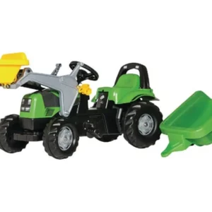 Traktor z napędem na pedały z ładowaczem i przyczepą Deutz-Fahr wiek od 2.5 lat RollyKid Rolly Toys