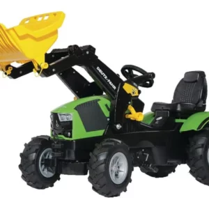 Traktor z napędem na pedały i ładowaczem Deutz-Fahr z kołami pneumatycznymi wiek od 3 lat RollyFarmtrac Rolly Toys