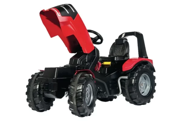 Rolly Toys Traktor z napędem na pedały i ładowaczem Premium z hamulcami, przekładnią wiek od 3 lat RollyX-Trac Rolly Toys