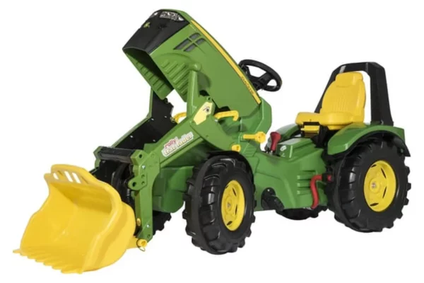Rolly Toys Traktor John Deere 8400R X-Trac z ładowaczem czołowym i hamulcem