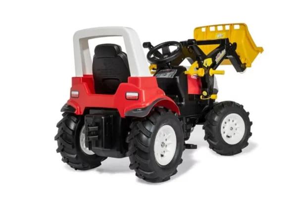 Rolly Toys Traktor na pedały, Steyr 6300 Terrus CVT z ładowaczem czołowym i kołami pneumatycznymi