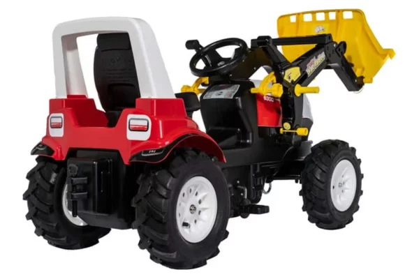 Rolly Toys Pedal tractor, Steyr 6300 TERRUS CVT with front loader and pneumatic wheels