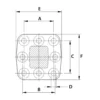 Rockinger Zaczep kulowy, kołnierzowy K80 / 145x145 mm