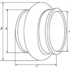 Mieszek sprężysty 219 mm L=400 mm
