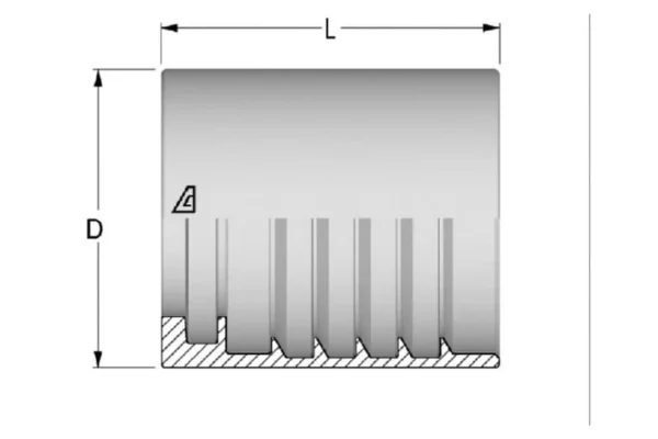 Alfagomma Tuleja O23x27.5mm DN10 ocynk Alfagomma