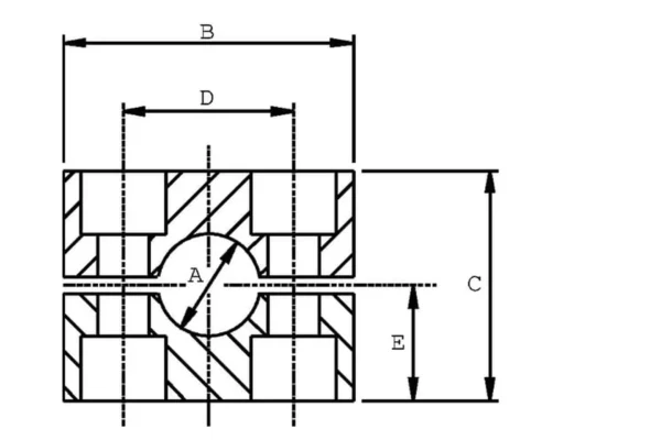 Stauff Korpus obejmy 1x76,1mm, PP gr. 7 (1 szt.)