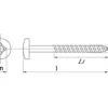 Towar Wkręt do drewna 5x40 mm PZ2 z łbem soczewkowym, stal Towar