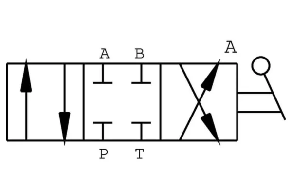 Oleodinamica Marches Rozdzielacz obrotowy 4-drogowy, typ B 3/4 BSP