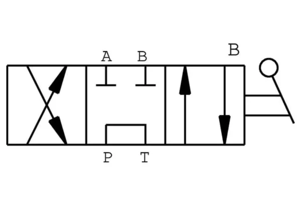 Oleodinamica Marches Rozdzielacz obrotowy 4-drogowy, typ B 3/4 BSP