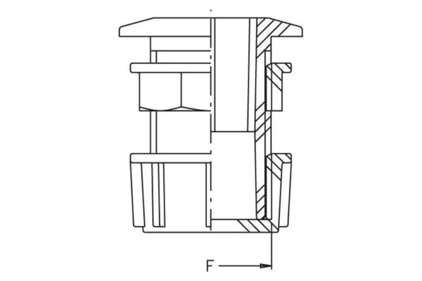 Geoline Spust zbiornika 1 1/4", komplet