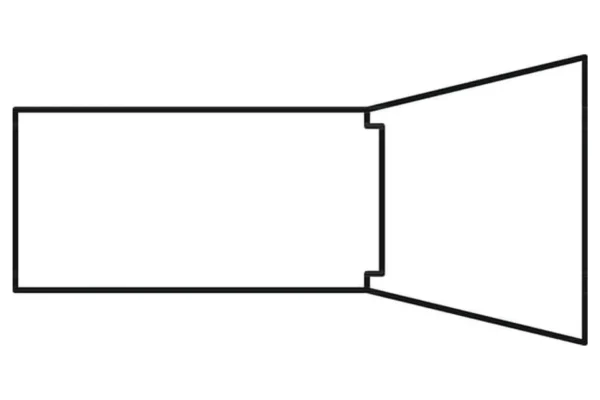 Kramp Podkładka metalowo-gumowa, 8,5 x 13,4 x 1,0 mm